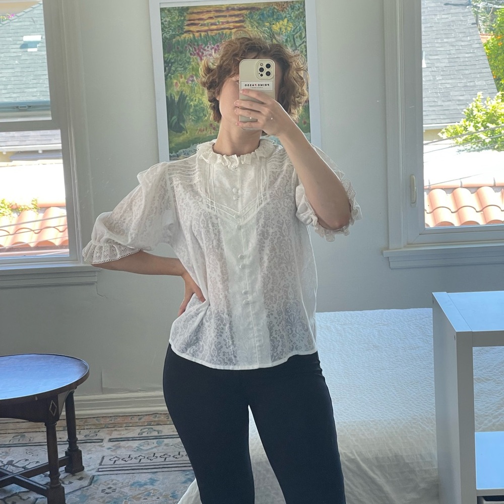 Vintage white blouse